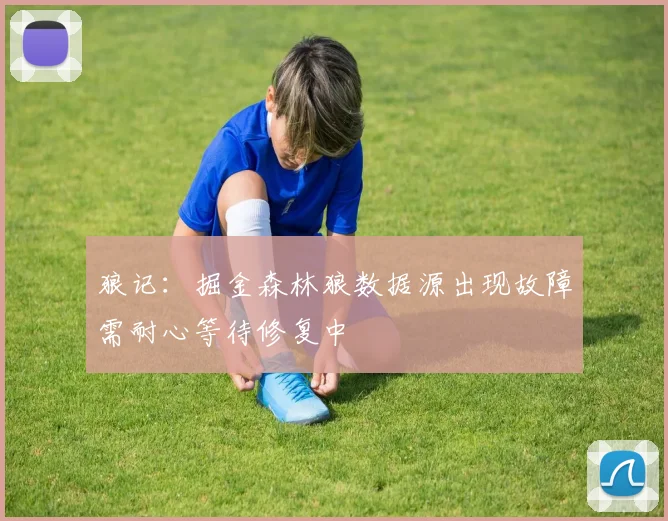 狼记：掘金森林狼数据源出现故障需耐心等待修复中